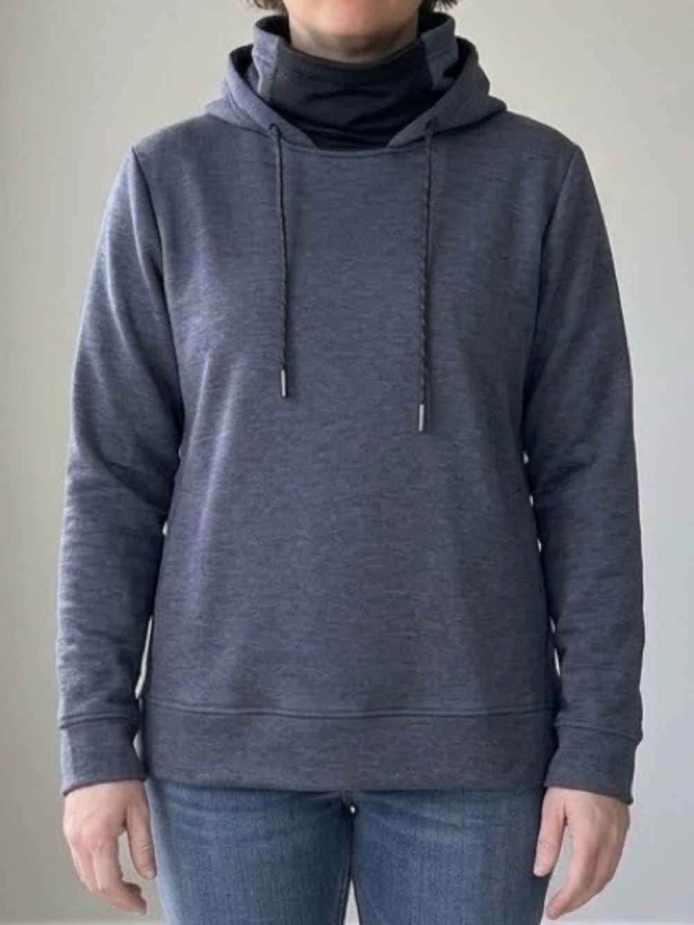 NWT Hi-Tec Campbell Venture Face Mask Gaiter Pullover Sweatshirt Blue Hoodie L